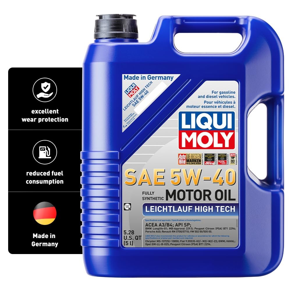 Liqui Moly Leichtlauf High Tech Sae 5W-40 5 L Synthesis Technology Motor Oil