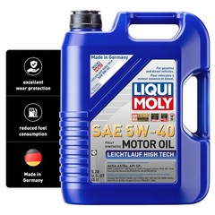 Liqui Moly Leichtlauf High Tech Sae 5W-40 5 L Synthesis Technology Motor Oil