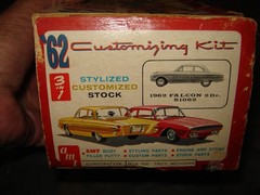 AMT 189 Original kit 1962 Ford Falcon Futura Box open Rare Kit Partial build
