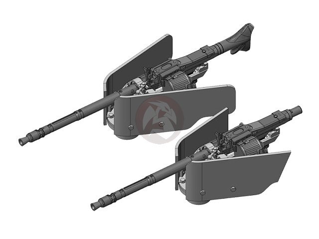 Rado 1/72 Rundumfeuer MG 34 w/Shields for Hetzer / StuG III-IV (Late) RDM72S06
