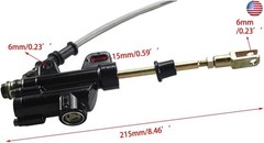 PRO BAT 12mm/0.47″ Rear Disc Hydraulic Brake Assembly Caliper + 190mm/7.48″