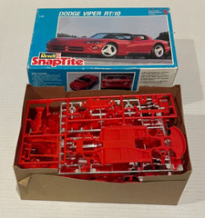 Vintage 1992 Revell SnapTite Dodge Viper RT/10 Model Kit 1/25 Partially Built