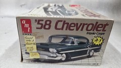 LOOK AMT ERTL 58 CHEVROLET IMPALA COUPE SCALE 1/25 MODEL KIT OPEN BOX