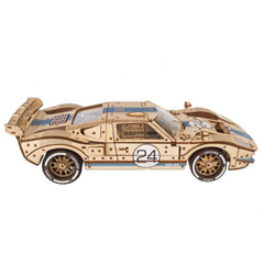 Advanced 970-Piece Wooden Endurance Race Car Model Kit with V8 Engine 1:12 Scale