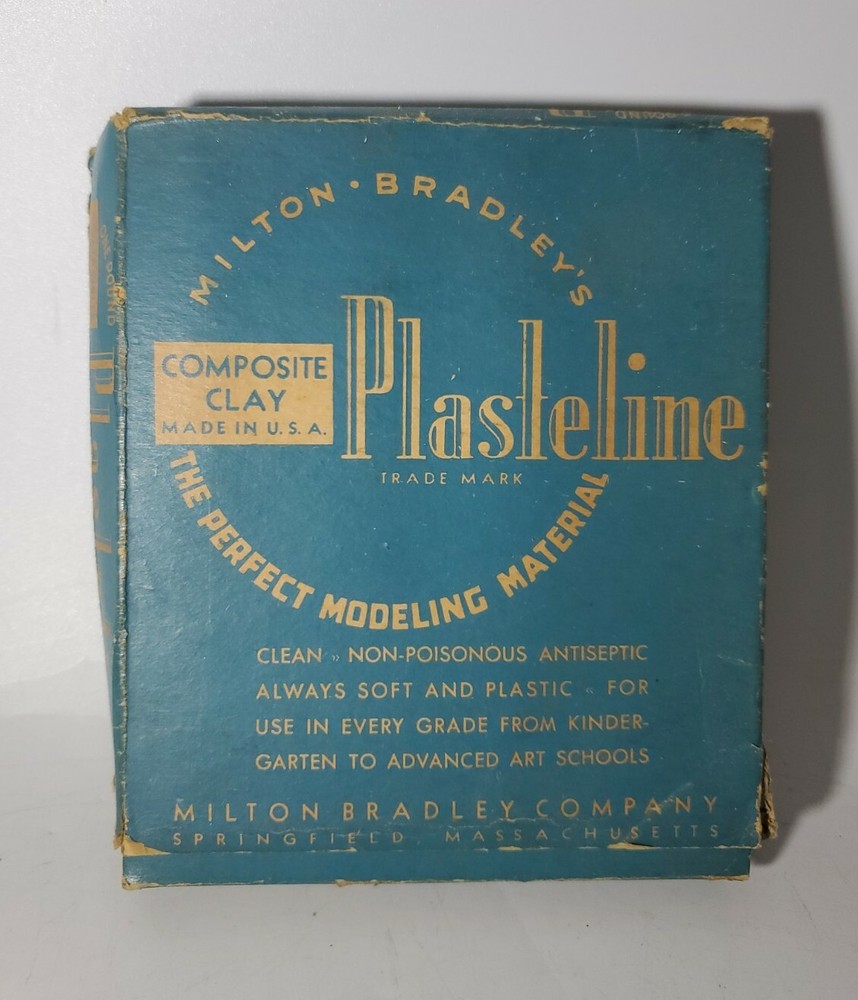 Vintage Milton Bradley Plasteline Composite Clay One Pound