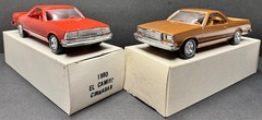 Pair 1979-80 MPC Dealer Promo Model Chevy El Camino Pickup & Box Muncrief Estate