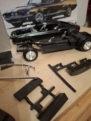 AMT ’67 SHELBY GT-350 MODEL CAR KIT BLK plastic 1:25 AMT834 Partially Together
