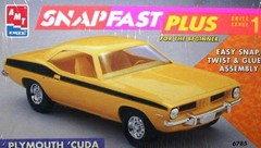 1974 Plymouth Cuda CHASSIS / FLOOR from AMT 1:25 Model Kit 74 Barracuda