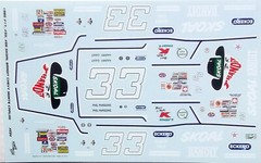 NASCAR DECAL #66 #17 #33 BANDIT 1985 MONTE CARLO PHIL PARSONS 1/24 POWERSLIDE