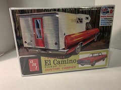 AMT 1364 1/25 1965 Chevy El Camino w/Camper Plastic Model Kit