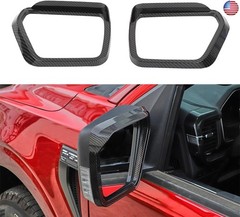 Keptrim Rearview Side Door Mirror Molding Trim Rain Shield Sun Visor Cover for