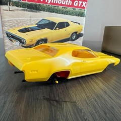 Revell ’71 Plymouth GTX Model Kit PARTIALLY BUILT & PAINTED