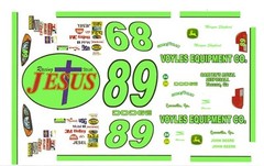 #89 Morgan Shepherd Racing with Jesus Reverse 1/24th – 1/24th Waterslide Decals