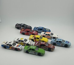 Nascar Lot of 10 Stock Car Miniature Models Built-up