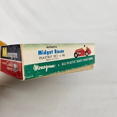 Vintage Monogram Midget Racer Scale Plastic Model Kit