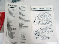 Orig. Hubley 1930 Packard Sport Phaeton & Model A Wagon, Qty 2, UNUSED UNBUILT