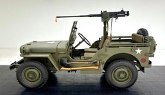 1/6 WWII Willys Jeep Cast Resin Model Kit With Opening Hood and Engine Detail