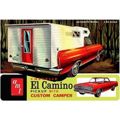AMT 1364 1/25 1965 Chevy El Camino w/Camper Plastic Model Kit