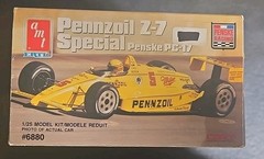 AMT Pennzoil Z-7 Special Penske PC-17 1/25 6880 Model Kit-NIB US Seller