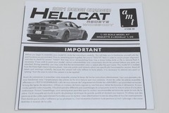 AMT 2021 DODGE CHARGER HELLCAT #1325M ⭐PARTS⭐ INSTRUCTION BOOKLET 1:25
