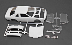 BODY – 1989-1993 NASCAR FORD THUNDERBIRD STOCK CAR BODY & GLASS – WHITE – 1/24