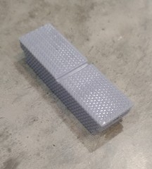3D Printed 1/25 Diamond Plate Truck Tool Box Saddle Box
