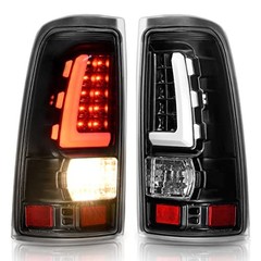 LED Tail Lights Assembly Compatible with 1999-2006 Chevy LED Tube-Clear Lens
