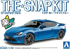 Aoshima Bunka Kyozai 1/32 The snap kit series Toyota 86 bright blue color-c