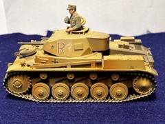 Custom Built 1/35 German Afrika Korps Panzerkampfwagen II Tank w/Commander