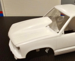 LEX’S SCALE MODELING Resin Bubble Hood for ’92, ’96 & 454 SS Chevy P/U AMT 1/25.