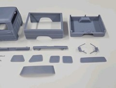 ABS-LIKE RESIN 3D PRINTED 1/25 1969 FORD F-250 CREW CAB BODY WITH SEPARATE HOOD