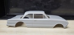 3d printed 1962 Ford Falcon Gasser stock hood model slot car body