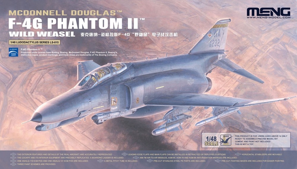 Meng LS-015 1/48 F-4G Phantom II Wild Weasel