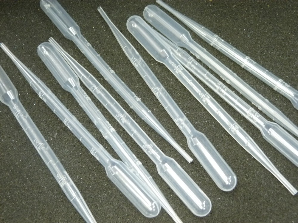 3 mL Painting pipette pack of 10 for dispensing mixing, measuring paint, dyes.