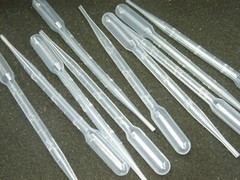 3 mL Painting pipette pack of 10 for dispensing mixing, measuring paint, dyes.
