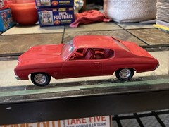 Rare AMT 1972 Chevy Chevelle Red Dealer Plastic PROMO MODEL Car 1/25