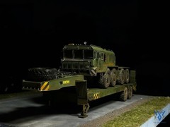 Pre-Order, KZKT-7428 & Trailer KZKT-9101 1/35 Pro-Built – Heavy Tank Transporter