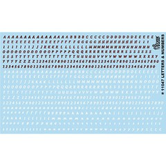 Gofer Racing 1/24 Letters and Numbers Waterslide Decals 11047
