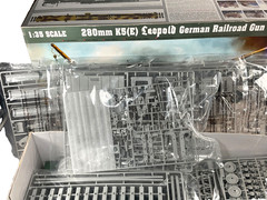 Trumpeter, 280mm K5(E) Leopold German Railroad Gun #00207, 1:35, Sealed Bags MIB