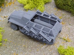 Roco Minitanks 1/87 Modified WWII German SWS/251 Halftrack W/Rockets Lot#9561B©