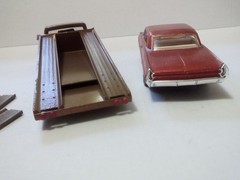 Chevy Ramp truck & car built model cars (please read)