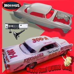 MOEBIUS MODELS 2302 1/25 1956 CHRYSLER 300B OF NASCAR 2XCHAMP TIM FLOCK KIT