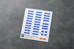 1:72 3D License Plates for scale model Modern Police Vehicles