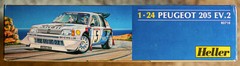 Heller 1:24 Peugeot 205 EV 2 – 1986 Corsican Rally winner – Sealed Inside