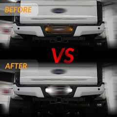 LED License Plate Light for 2017-2025 Ford F250 F350 F450 Super Duty Pickup Tru