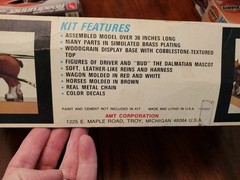 Vintage AMT Budweiser Clydesdale 8-horse hitch Model Kit ERTL Semi-Unbuilt