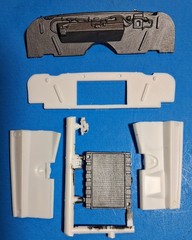 64 DODGE 330 COLOR ME GONE – ENGINE BAY DETAILS- LINDBER MODEL CAR KIT PARTS LOT
