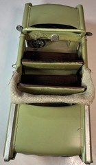 Vintage Look Tin Metal Classic 1957 Chevy Convertible Car 11″L Green