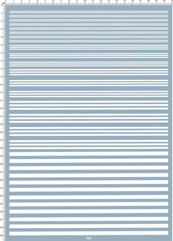 1:24 1:12 1:20 1:32 1:43 1:18 White Stripes Lines Automotive Model Marine Decal