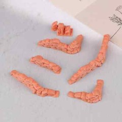 1/72 Diorama WWII Military Supplies Sandbag Wall Trench Bunker Scene Display DIY